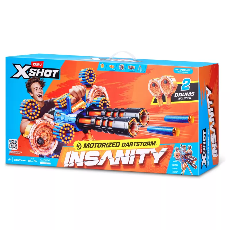Zuru X-Shot Insanity Series 1 moottorikäyttöinen Dartstorm Blaster