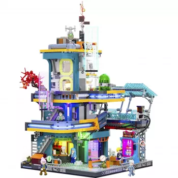 LUMIBRICKS Cyberpunk Neoncity - Apartment 1000 palan palapeli