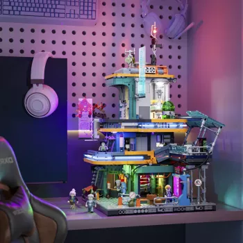 LUMIBRICKS Cyberpunk Neoncity - Apartment 1000 palan palapeli