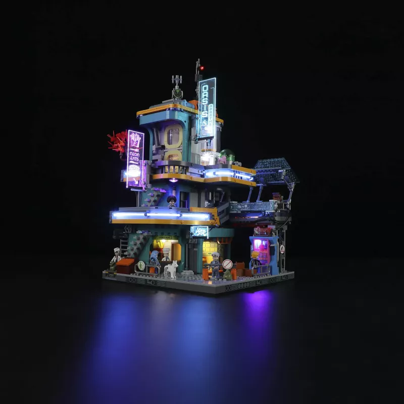 LUMIBRICKS Cyberpunk Neoncity - Apartment 1000 palan palapeli