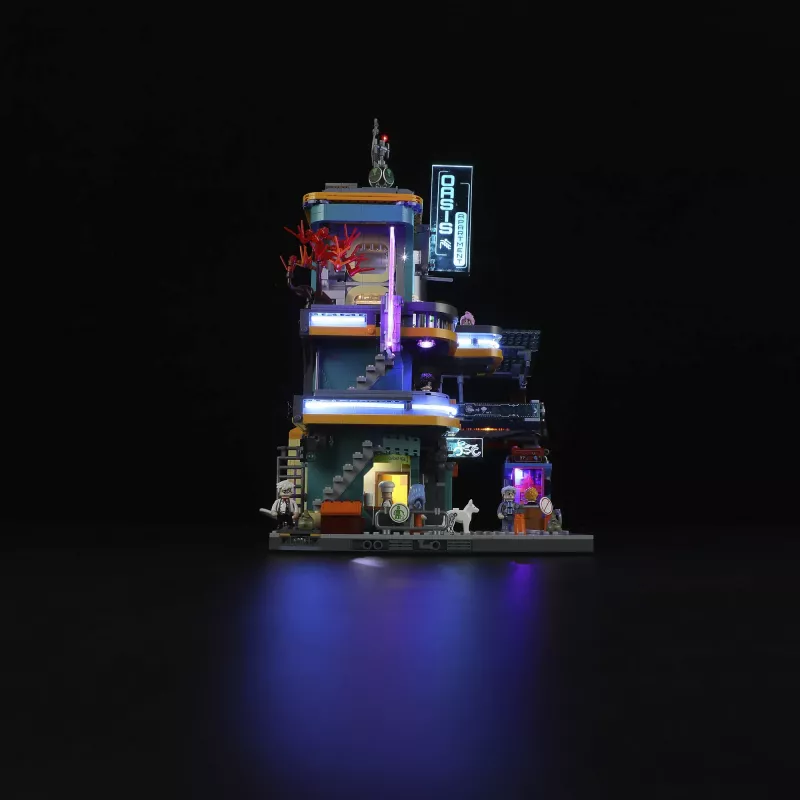 LUMIBRICKS Cyberpunk Neoncity - Apartment 1000 palan palapeli