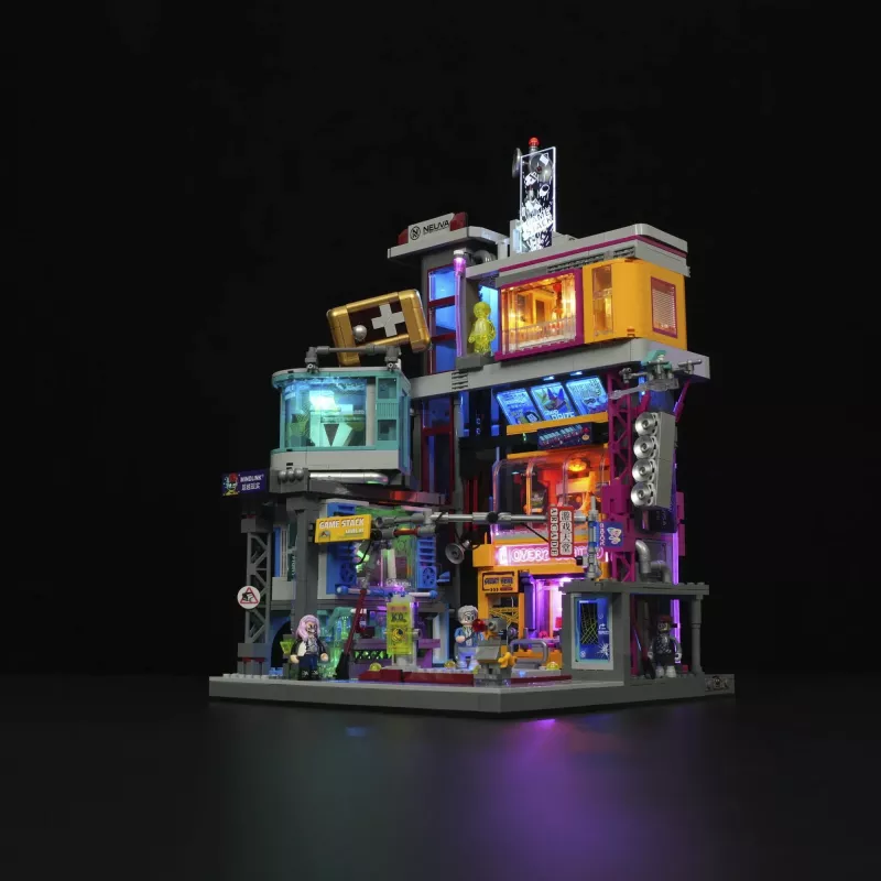 LUMIBRICKS Cyberpunk Neoncity Gamestack LED-neonkilpi