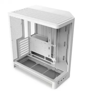 NZXT H6 2026 Mid-Tower Airflow Gaming -kotelo valkoinen Tempered Glass