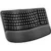 Logitech Ergo Series Wave Keys for Business langaton ergonominen näppäimistö, italialainen asettelu, grafiitti