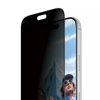 PanzerGlass 2-Way-yksityisyysnäytönsuoja iPhone 17 Pro/18 Pro:lle, Ultra-Wide Fit FastFitillä