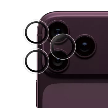 PanzerGlass SafeCam kameran linssinsuoja iPhone 17/18 Pro & Pro Max -mallille - läpinäkyvä