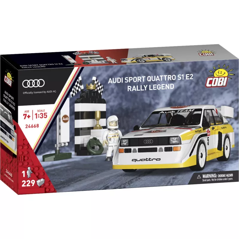 COBI Audi Sport quattro S1 E2 Rally Legend (1985) 1:35 mittakaava rakennuspalikkasarja
