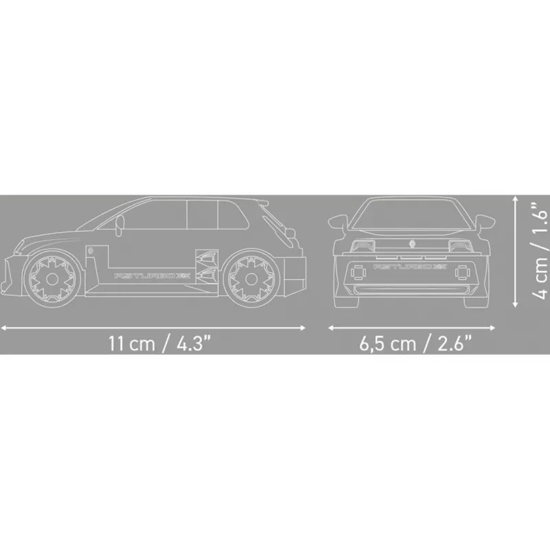COBI Renault 5 Turbo 3E rakennuspalikkasarja mittakaava 1:35 (216 osaa)