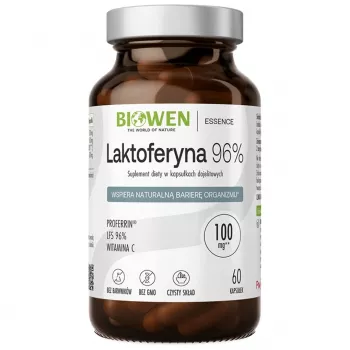 BIOWEN Lactoferrin 96% – 60 kapselia – erittäin puhdas naudan laktoferriini ravintolisä