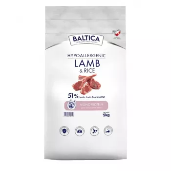 BALTICA Nutraceutic Adult lammas & riisi Small Breed Mono kuivaruoka koirille 9 kg