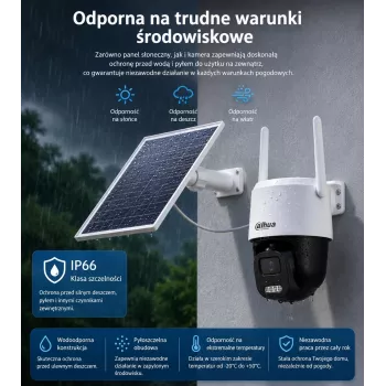 DAHUA BP5E 5MP aurinkokäyttöinen 4G LTE kääntyvä turvakamera värillisellä yönäöllä