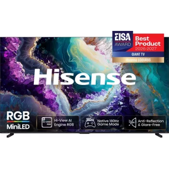 Hisense 100UR8DS 100 tuuman 4K UHD MiniLED älytelevisio 180Hz paneelilla, Dolby Vision IQ, Dolby Atmos ja VIDAA U7