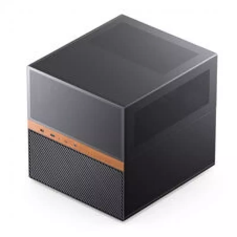 Jonsbo N6 NAS-kuutiokotelo, Micro-ATX, teräs/mesh, musta