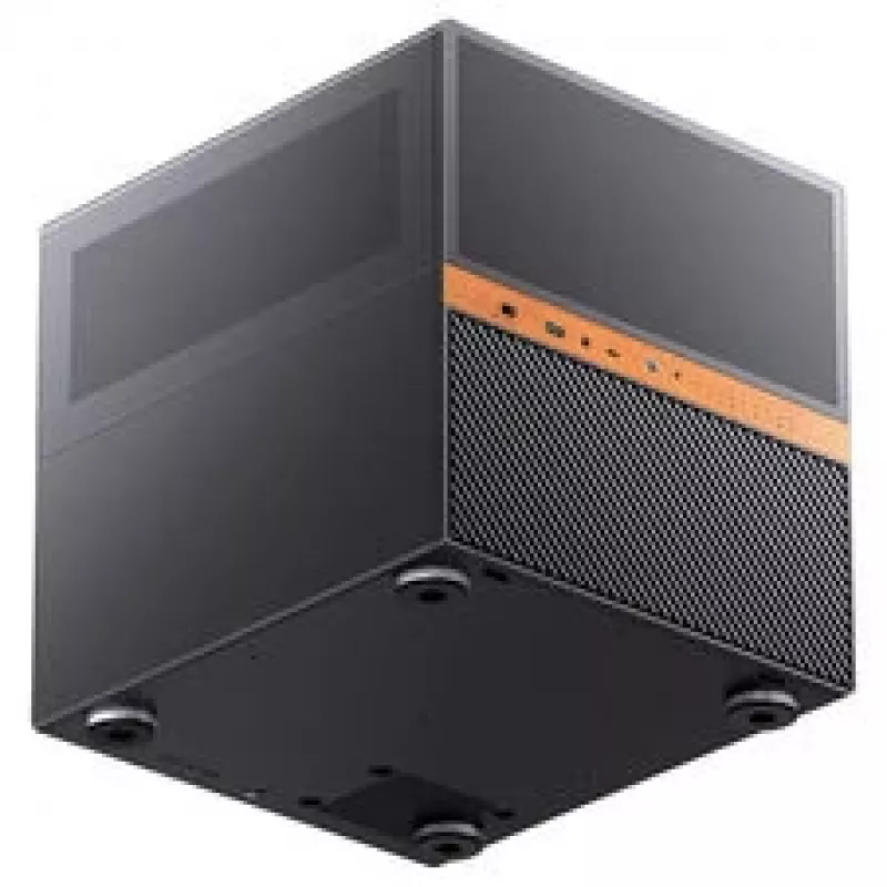 Jonsbo N6 NAS-kuutiokotelo, Micro-ATX, teräs/mesh, musta