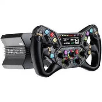 Moza Racing KS Pro -ratti - 300mm hiilikuitusim-rattiratti RGB-painikkeilla ja magneettisilla vaihtoläpysköillä