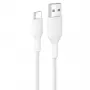 Belkin BOOSTCHARGE punottu USB-C - USB-A kaapeli 2m valkoinen