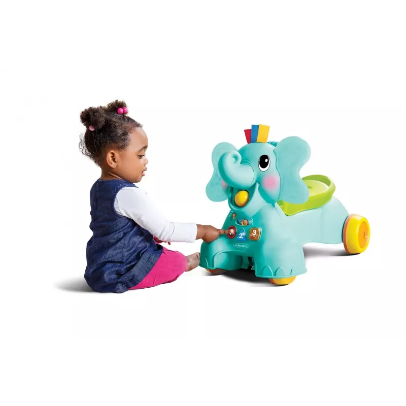B-KIDS 3-in-1 istu-, kävely- ja ratsastusnorsu Infantinolta