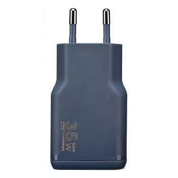 TUCANO ONE POWER KIT 35W GaN-laturi ja 60W USB-C-kaapeli indigo
