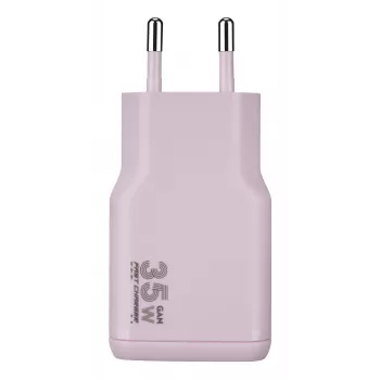 TUCANO ONE POWER KIT 35W GaN-laturi ja 60W USB-C-kaapeli pinkki