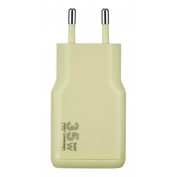 TUCANO ONE POWER KIT 35W GaN-laturi ja 60W USB-C-kaapeli - Citrus
