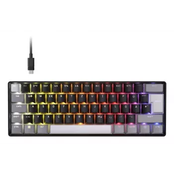 Corsair CLIPPER PRO MINI 60 Hall Effect 60% langallinen USB magneettikytkimet QWERTZ musta pelinäppäimistö