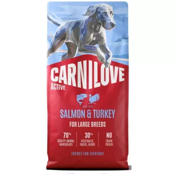 CAV CARNILOVE ACTIVE DOG LOHI & KALKKUNA Aikuiset koirat suuret rodut 12kg