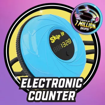 Just Play Skip It Deluxe petrol - nilkkahyppynaru lelu laskurilla ja vilkkuvilla valoilla yli 6-vuotiaille lapsille