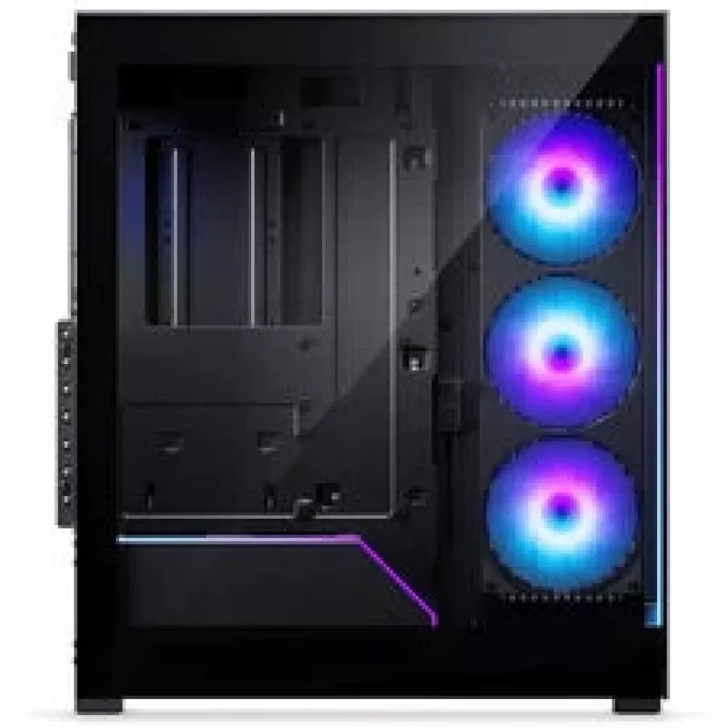 Phanteks NV5X Mid-Tower PC-kotelo, E-ATX, karkaistu lasi, ARGB, musta