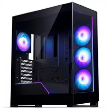 Phanteks NV5X Mid-Tower PC-kotelo, E-ATX, karkaistu lasi, ARGB, musta