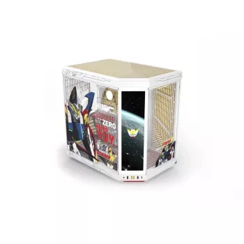 HYTE Y70 Touch Infinite Gundam Wing Edition Mid Tower -kotelo, kaksinkertainen karkaistu lasi, 4K-kosketusnäyttö, valkoinen