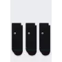 Stance Icon Quarter 3 kpl:n pakkaus sukat - musta