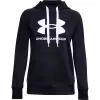 Under Armour naisten Rival Fleece -logohuppari Deep Black