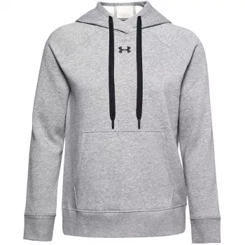 Under Armour Rival Fleece huppari, naisten, harmaa/valkoinen