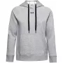 Under Armour Rival Fleece huppari, naisten, harmaa/valkoinen
