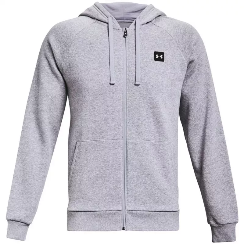 Under Armour Rival Fleece FZ huppari, miesten, vaaleanharmaa 1357111 011