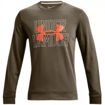 Under Armour UA Rival Terry Logo Crew miesten collegepaita metsänvihreä