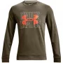 Under Armour UA Rival Terry Logo Crew miesten collegepaita metsänvihreä