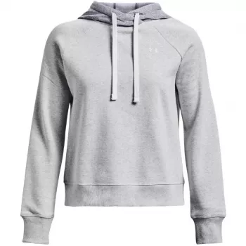 Under Armour naisten Rival Fleece Colourblock huppari Mod harmaa/valkoinen