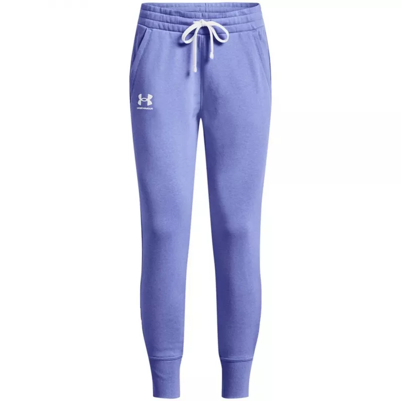 Under Armour Rival Fleece housut naisille Cosmic Purple / valkoinen XS