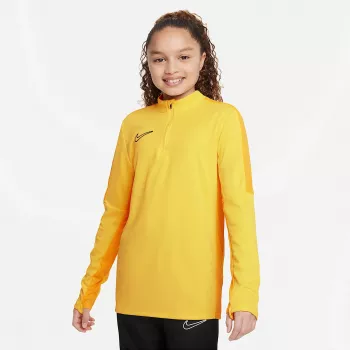 Nike Dri-FIT Academy 23 Drill Top SS lasten jalkapallo harjoituspaita Opti keltainen/musta XS