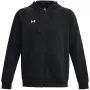 Under Armour Rival Fleece -vetoketjuhuppari miesten musta 1379767 001