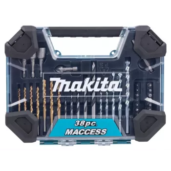 Makita E-22573 38-osainen pora- ja ruuvauskärkisarja HSS-G-, puu- ja kiviporilla