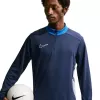 Nike Dri-FIT Academy 25 miesten treenipaita navy sininen puolivetoketjullinen S