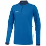 Nike Dri-FIT Academy 25 Drill Top lasten sininen puolivetoketjullinen treenipaita XL