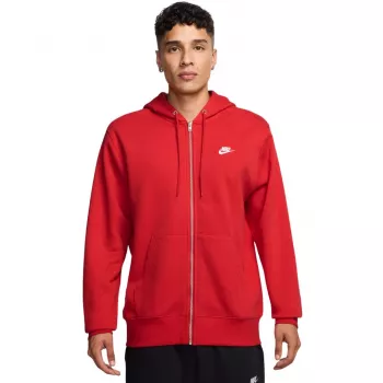 Nike Club BB täysvetoketjullinen huppari miesten University Red FN3861 657 koko L