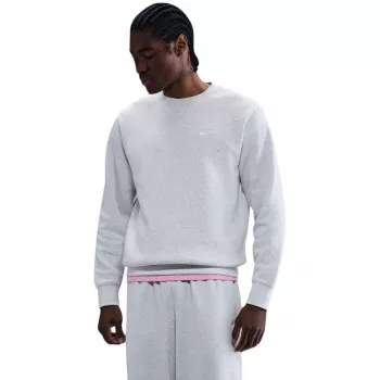 Nike miesten Club Fleece pyöreäpääntieinen collegepaita tummanharmaa melange koko L