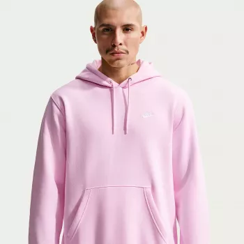Nike Club Fleece miesten huppari vaaleanpunainen FN3859-663 koko L