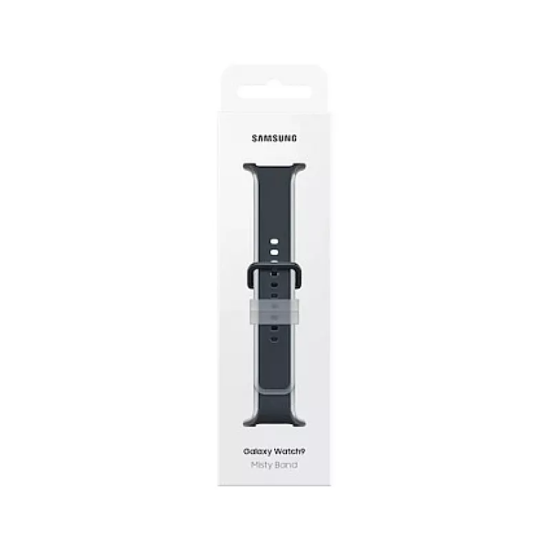 Samsung Misty Band (M/L) Galaxy Watch9 (Watch8) - musta fluoroelastomeerinen älykellon ranneke