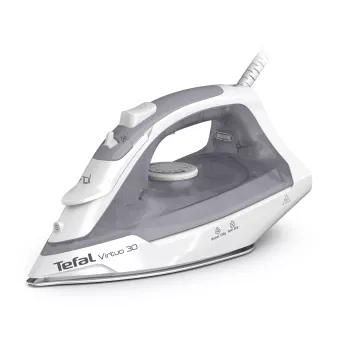 Tefal Easygliss Eco FV5782 -höyrysilitysrauta Durilium Airglide -silityspohjalla, 2 800 W, 260 g/min höyryisku, Eco-tila, musta/vihreä