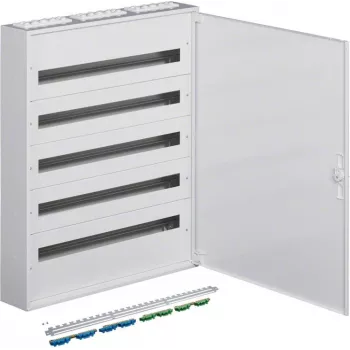 Hager FW536WT pinta-asennettava jakokeskus, 5 riviä, 180 moduulia, IP40, valkoinen